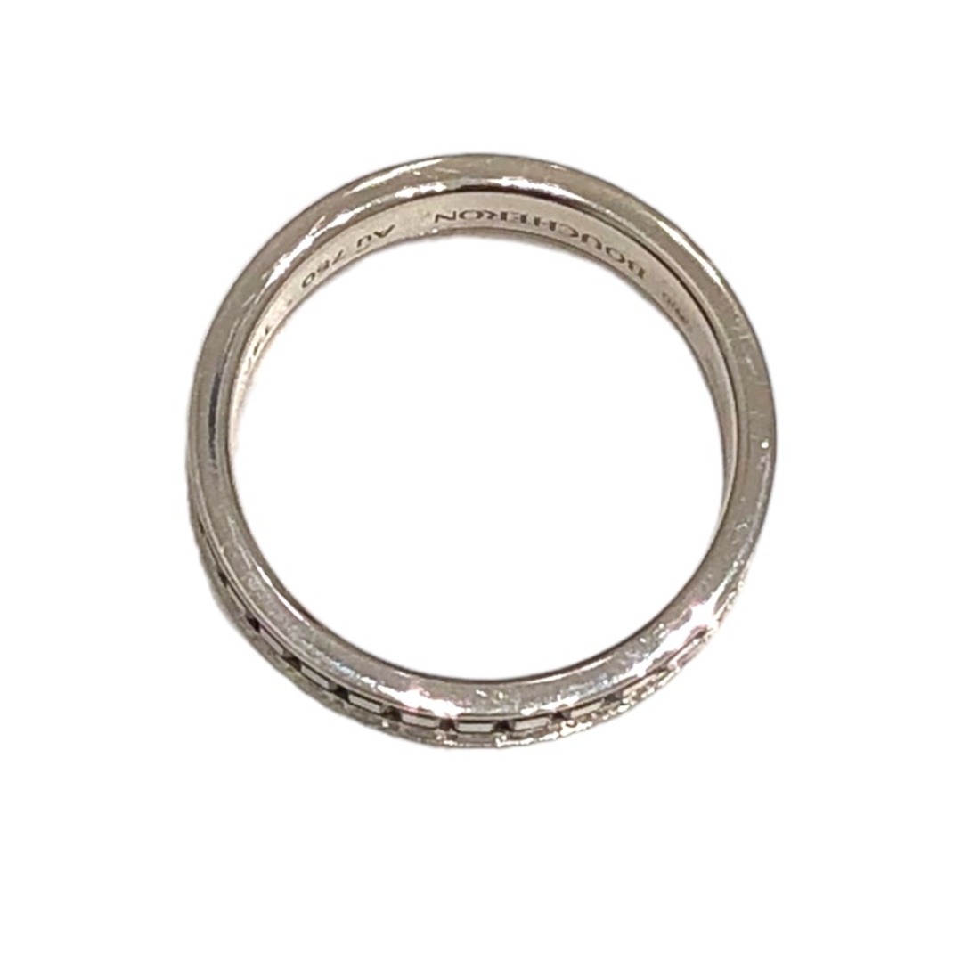 BOUCHERON(ブシュロン)の　ブシュロン BOUCHERON キャトル　ダイヤ/ブラックコーティング　リング　ハーフ K18ホワイトゴールド ブラックPVD ジュエリー レディースのアクセサリー(リング(指輪))の商品写真