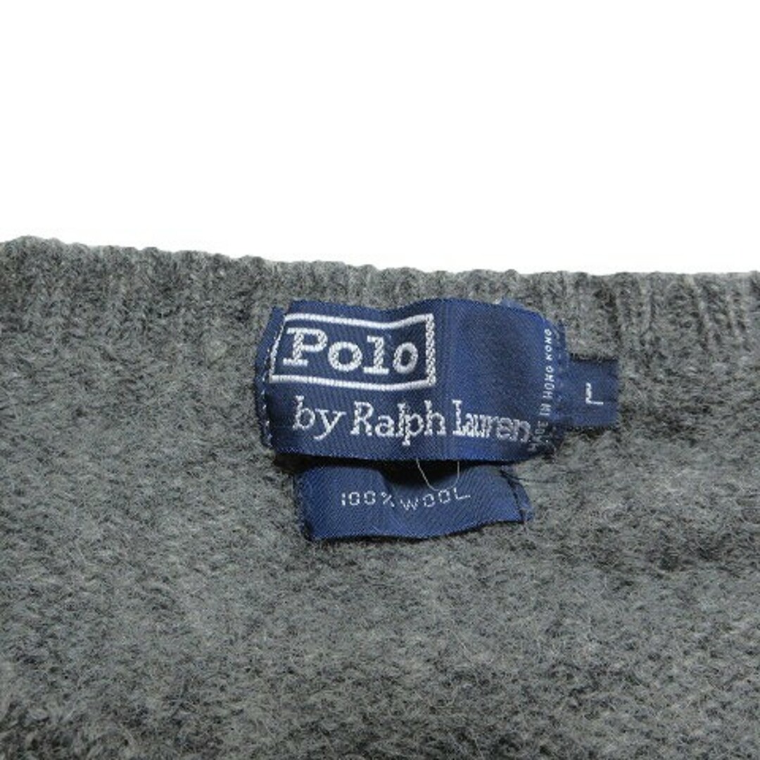 POLO RALPH LAUREN(ポロラルフローレン)のポロ バイ ラルフローレン ウール セーター ニット 長袖 グレー IBO51 メンズのトップス(ニット/セーター)の商品写真