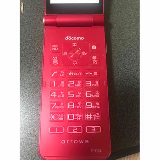 FUJITSU arrows ケータイ F-03L レッドdocomo(携帯電話本体)