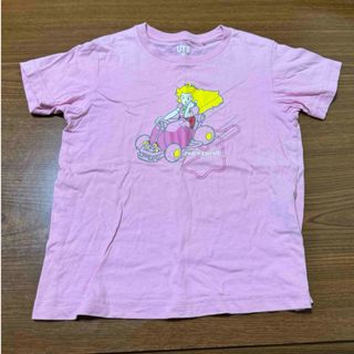 ユニクロ(UNIQLO)のピーチ姫　ユニクロTシャツ　110センチ(Tシャツ/カットソー)