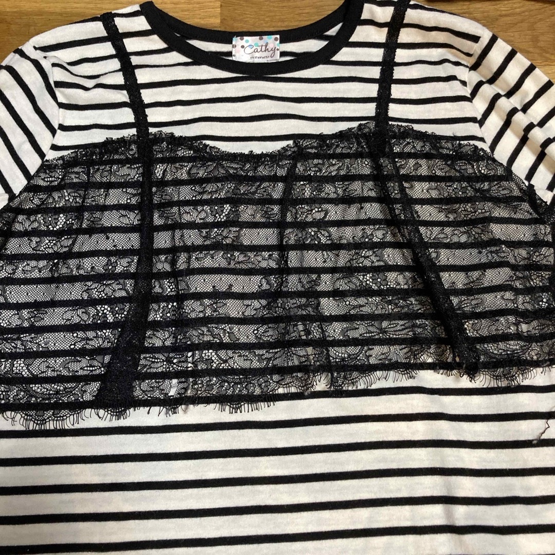 motherways(マザウェイズ)の【さくらさく様専用】ガールズ150 マザウェイズ　長袖Tシャツ　ビスチェ風 キッズ/ベビー/マタニティのキッズ服女の子用(90cm~)(Tシャツ/カットソー)の商品写真