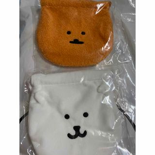 ナガノマーケット ぬいぐるみくじ おかおミニ巾着 ナガノのくま　もぐらコロッケ(キャラクターグッズ)