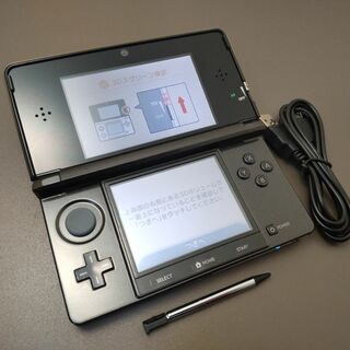 ニンテンドー3DS(ニンテンドー3DS)の安心の整備済み！◆任天堂3DS 中古本体◆コスモブラック◆52(携帯用ゲーム機本体)