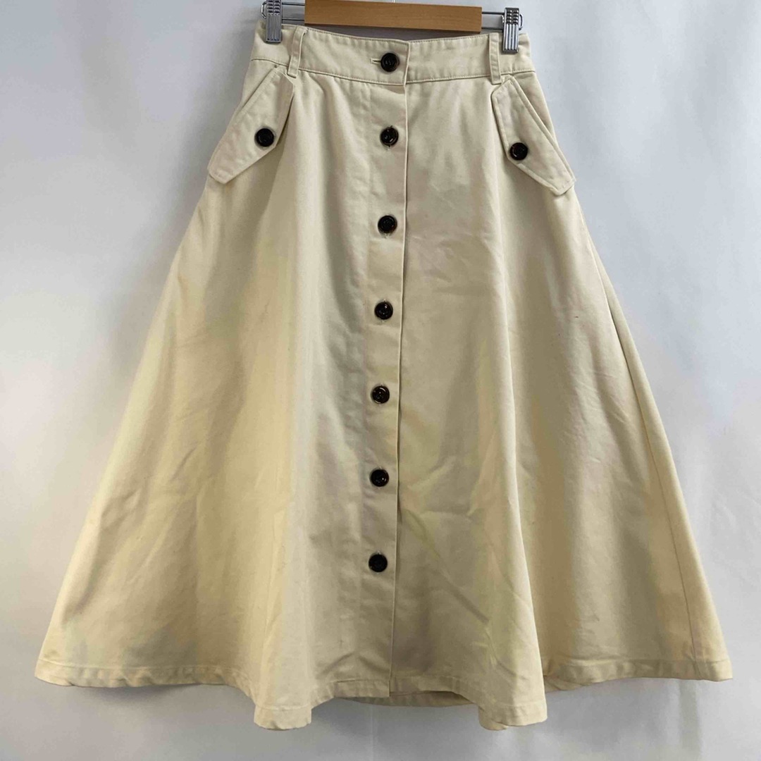 COLZA(コルザ)のCOLZA  レディース ひざ丈スカート クリーム色 tk レディースのスカート(ひざ丈スカート)の商品写真