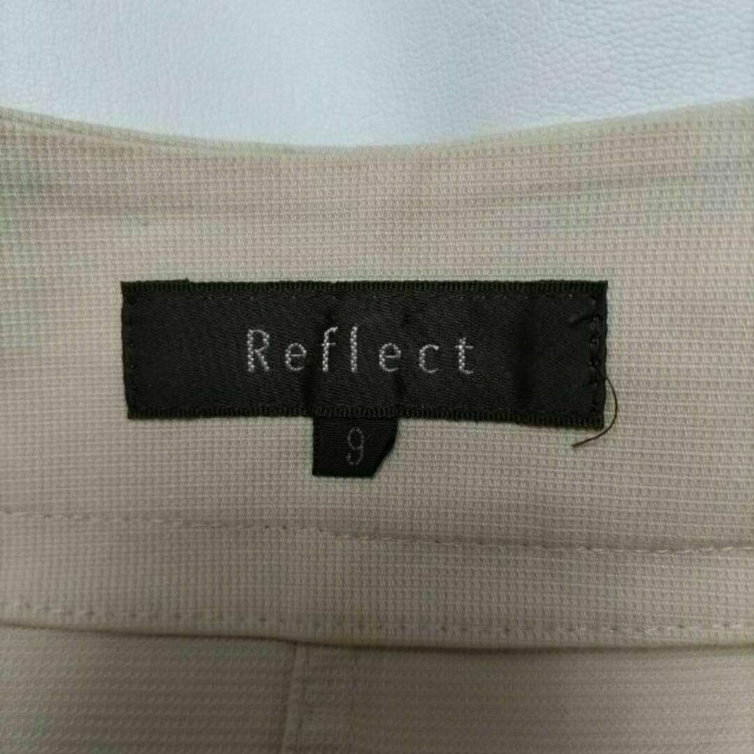 ReFLEcT(リフレクト)のリフレクト 大ボタン ストレッチ ノーカラージャケット ナチュラル 9号 レディースのジャケット/アウター(テーラードジャケット)の商品写真