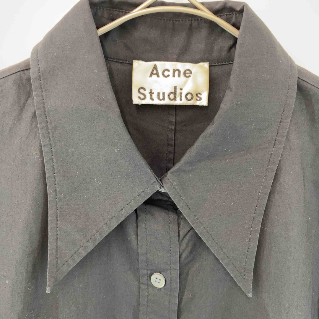 Acne Studios(アクネストゥディオズ)のAcne Studios(Acne) アクネストゥディオズ(アクネ) レディース シャツワンピース　ブラック レディースのワンピース(ひざ丈ワンピース)の商品写真