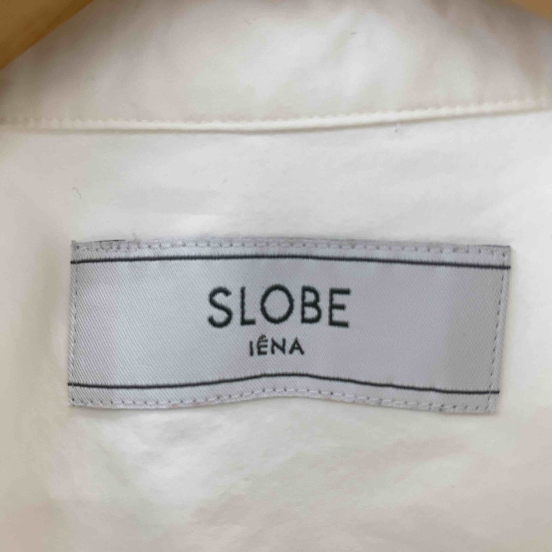 SLOBE IENA(スローブイエナ)のSLOBE IENA スローブイエナ ボタンシャツ ホワイト シンプル 無地 レディース 長袖シャツ ブラウス レディースのトップス(シャツ/ブラウス(長袖/七分))の商品写真