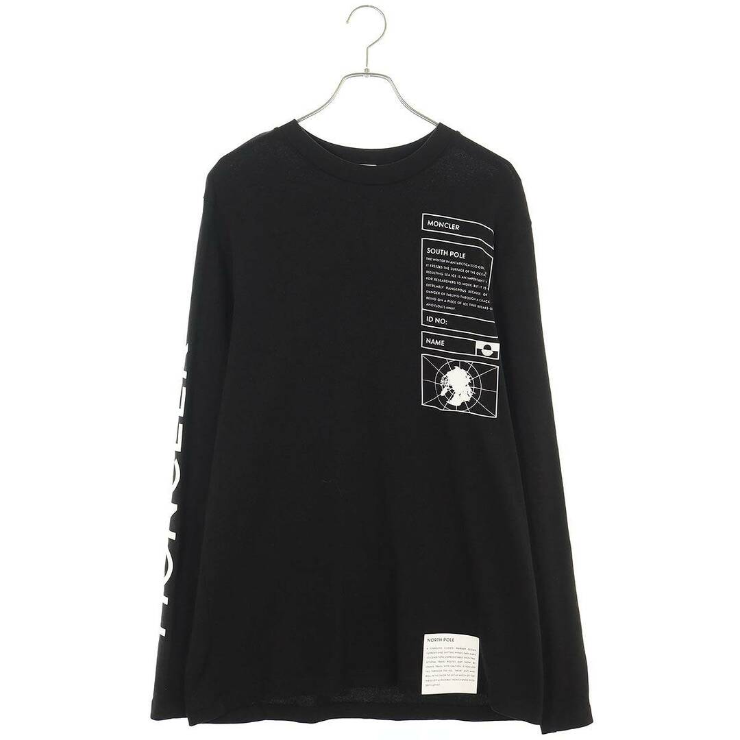 MONCLER(モンクレール)のモンクレール  LS TSHIRT SOUTH POLEロゴプリント長袖カットソー メンズ M メンズのトップス(Tシャツ/カットソー(七分/長袖))の商品写真