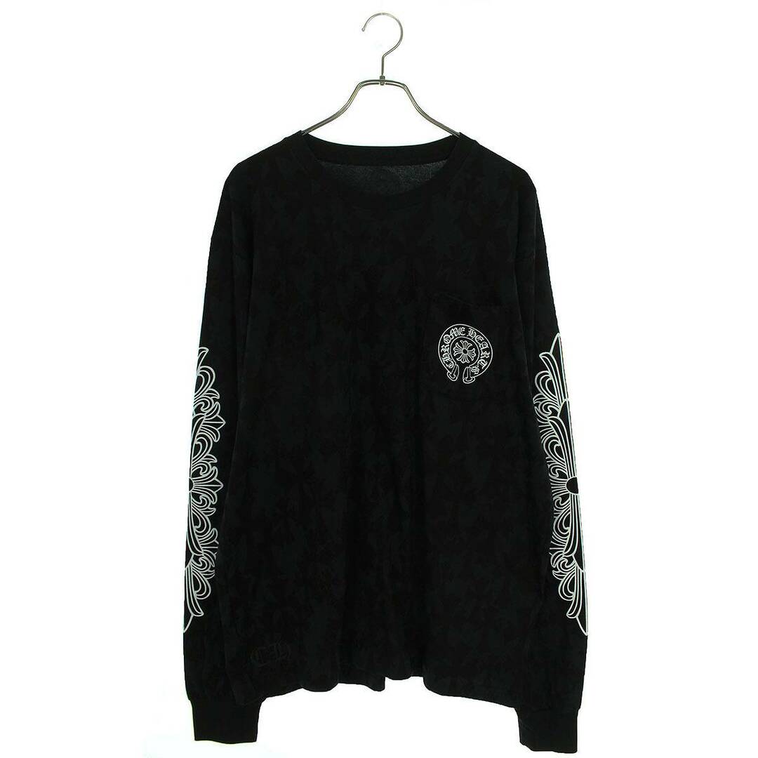 Chrome Hearts(クロムハーツ)のクロムハーツ  CH L/S /1 セメタリークロス総柄プリント長袖カットソー メンズ XL メンズのトップス(Tシャツ/カットソー(七分/長袖))の商品写真