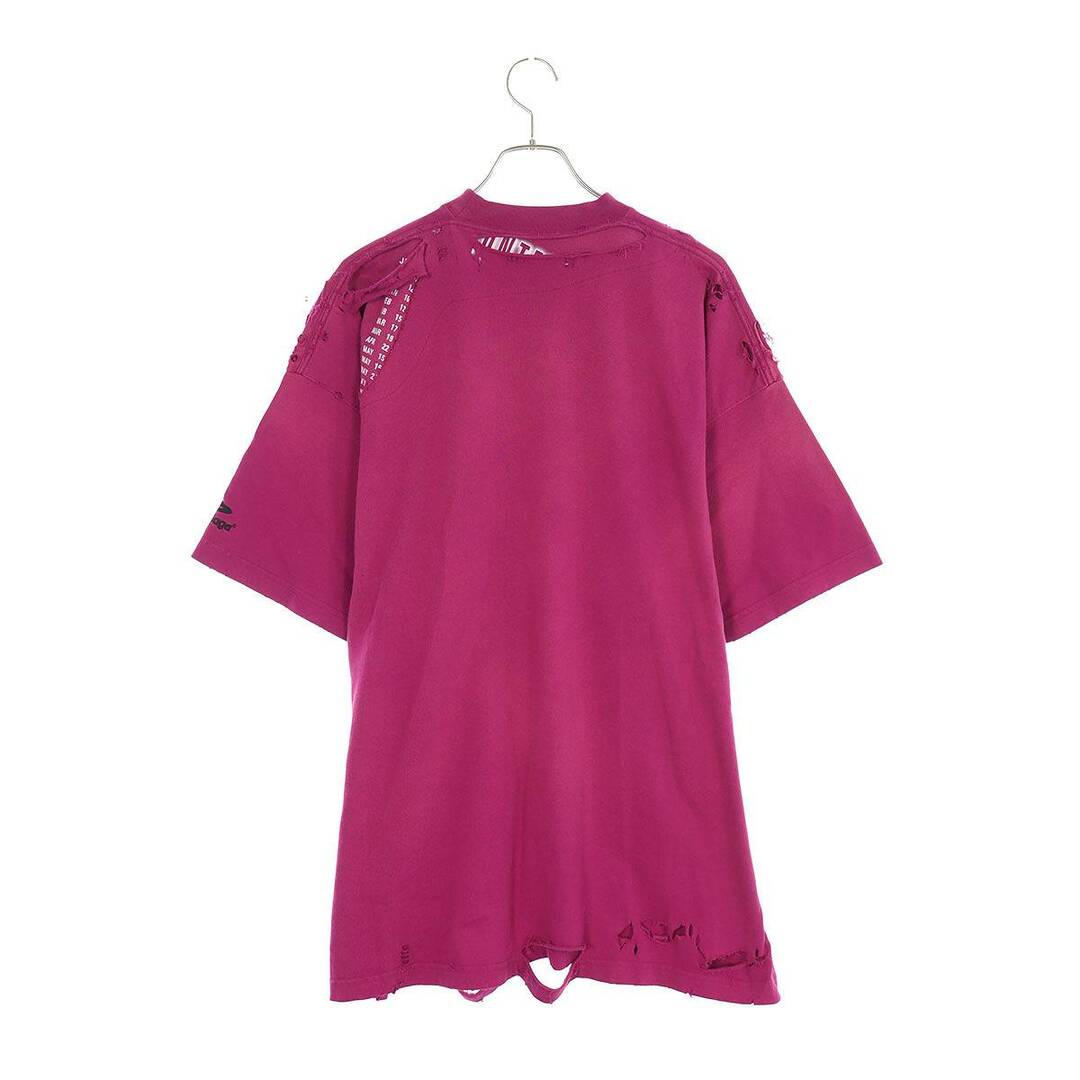 Balenciaga(バレンシアガ)のバレンシアガ  22SS  704056 TMVA5 デストロイリペア加工オーバーサイズTシャツ メンズ 2 メンズのトップス(Tシャツ/カットソー(半袖/袖なし))の商品写真