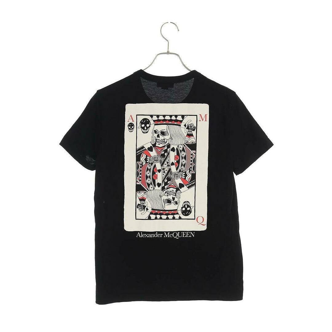 Alexander McQueen(アレキサンダーマックイーン)のアレキサンダーマックイーン  624179 QPZ64 スカルトランププリントTシャツ メンズ XS メンズのトップス(Tシャツ/カットソー(半袖/袖なし))の商品写真