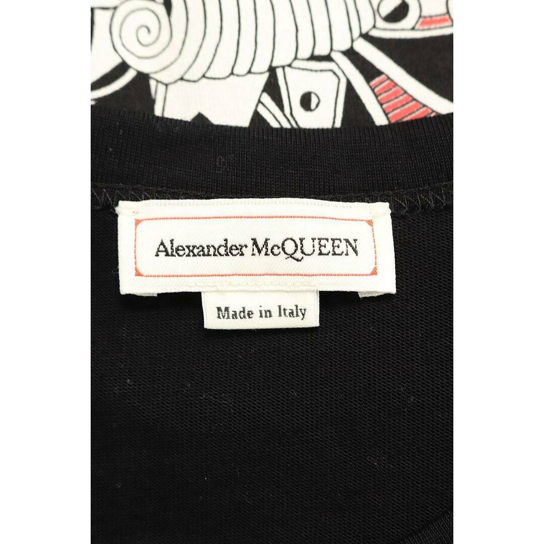 Alexander McQueen(アレキサンダーマックイーン)のアレキサンダーマックイーン  624179 QPZ64 スカルトランププリントTシャツ メンズ XS メンズのトップス(Tシャツ/カットソー(半袖/袖なし))の商品写真