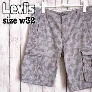 リーバイス(Levi's)のLevi's リーバイス カーゴショーツ ショートパンツ 総柄 w32 海外古着(ショートパンツ)