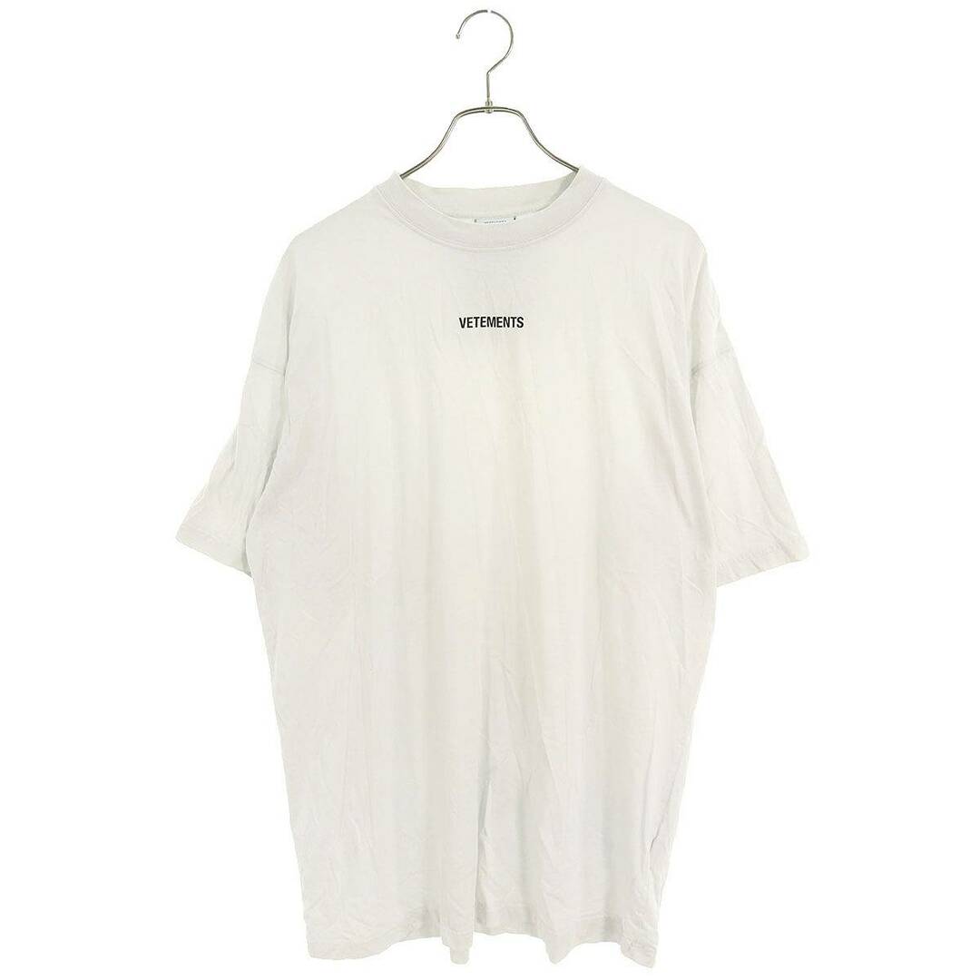 VETEMENTS(ヴェトモン)のヴェトモン  21SS  UE51TR540W ロゴプリントオーバーサイズTシャツ メンズ M メンズのトップス(Tシャツ/カットソー(半袖/袖なし))の商品写真