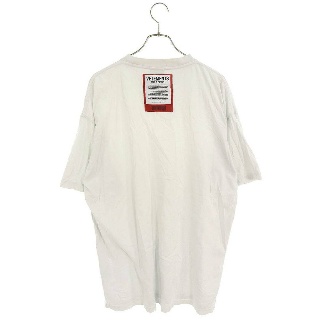 VETEMENTS(ヴェトモン)のヴェトモン  21SS  UE51TR540W ロゴプリントオーバーサイズTシャツ メンズ M メンズのトップス(Tシャツ/カットソー(半袖/袖なし))の商品写真