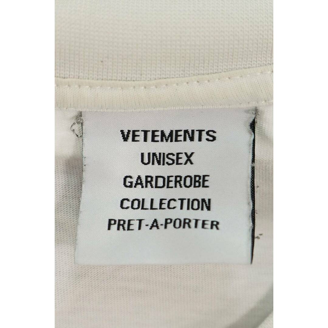 VETEMENTS(ヴェトモン)のヴェトモン  21SS  UE51TR540W ロゴプリントオーバーサイズTシャツ メンズ M メンズのトップス(Tシャツ/カットソー(半袖/袖なし))の商品写真