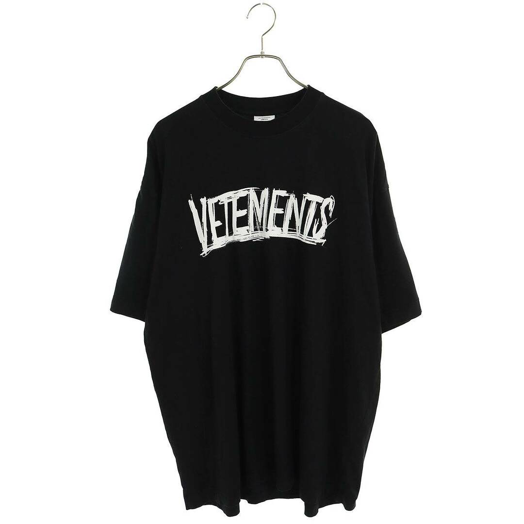 VETEMENTS(ヴェトモン)のヴェトモン  21AW  UA52TR580W ワールドツアーロゴプリントTシャツ メンズ M メンズのトップス(Tシャツ/カットソー(半袖/袖なし))の商品写真