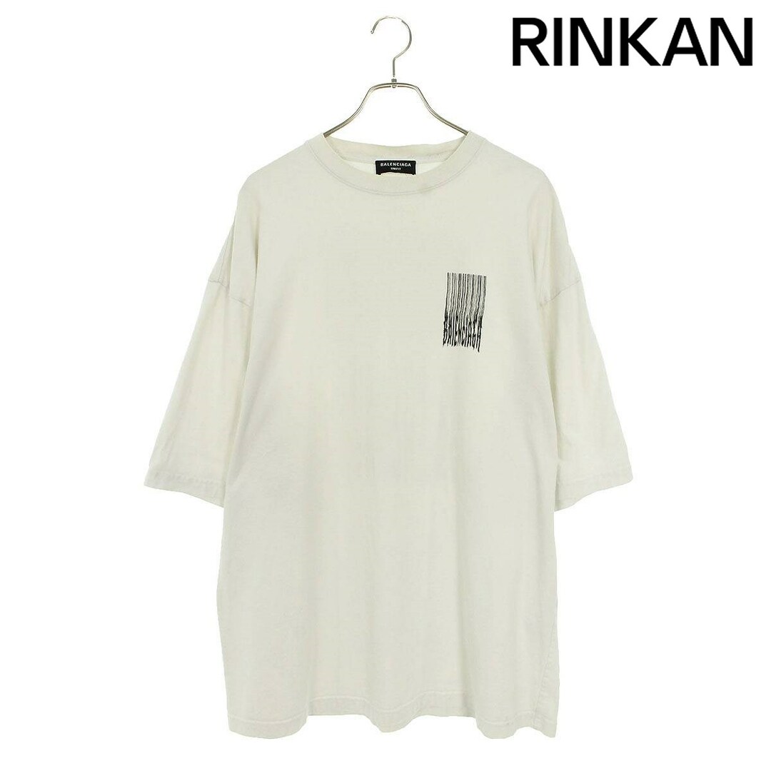 Balenciaga(バレンシアガ)のバレンシアガ  21AW  661715 TKVE5 バーコードロゴオーバーサイズTシャツ メンズ XS メンズのトップス(Tシャツ/カットソー(半袖/袖なし))の商品写真