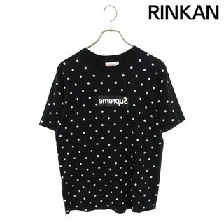 シュプリーム(Supreme)のシュプリーム ×コムデギャルソンシャツ COMME des GARCONS SHIRT  12SS  Polka Dot Box Logo Tee ボックスロゴドットTシャツ メンズ M(Tシャツ/カットソー(半袖/袖なし))