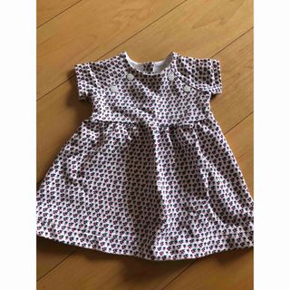 プチバトー(PETIT BATEAU)の【美品】プチバトー  ／　ワンピース　70(ワンピース)