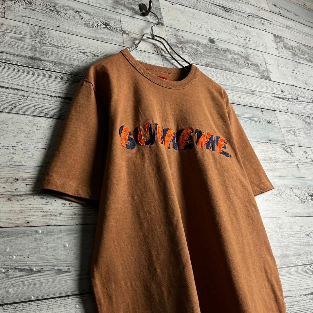 Supreme(シュプリーム)の【即完売モデル】シュプリーム☆センター刺繍ロゴ入り半袖Tシャツ 希少カラー メンズのトップス(Tシャツ/カットソー(半袖/袖なし))の商品写真