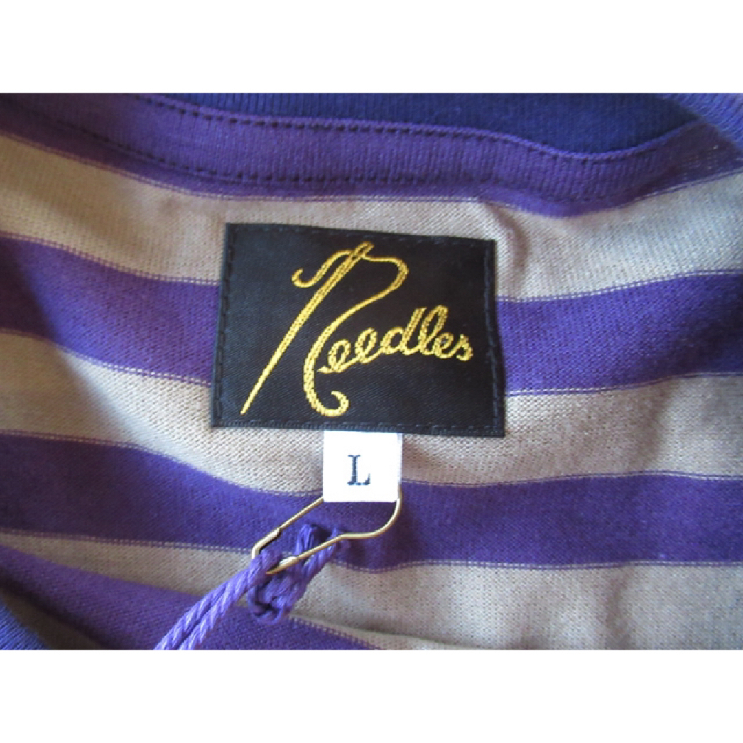 Needles(ニードルス)の2024春夏 NEEDLES ボーダー半袖Tシャツ サイズL ニードルズ メンズのトップス(Tシャツ/カットソー(半袖/袖なし))の商品写真