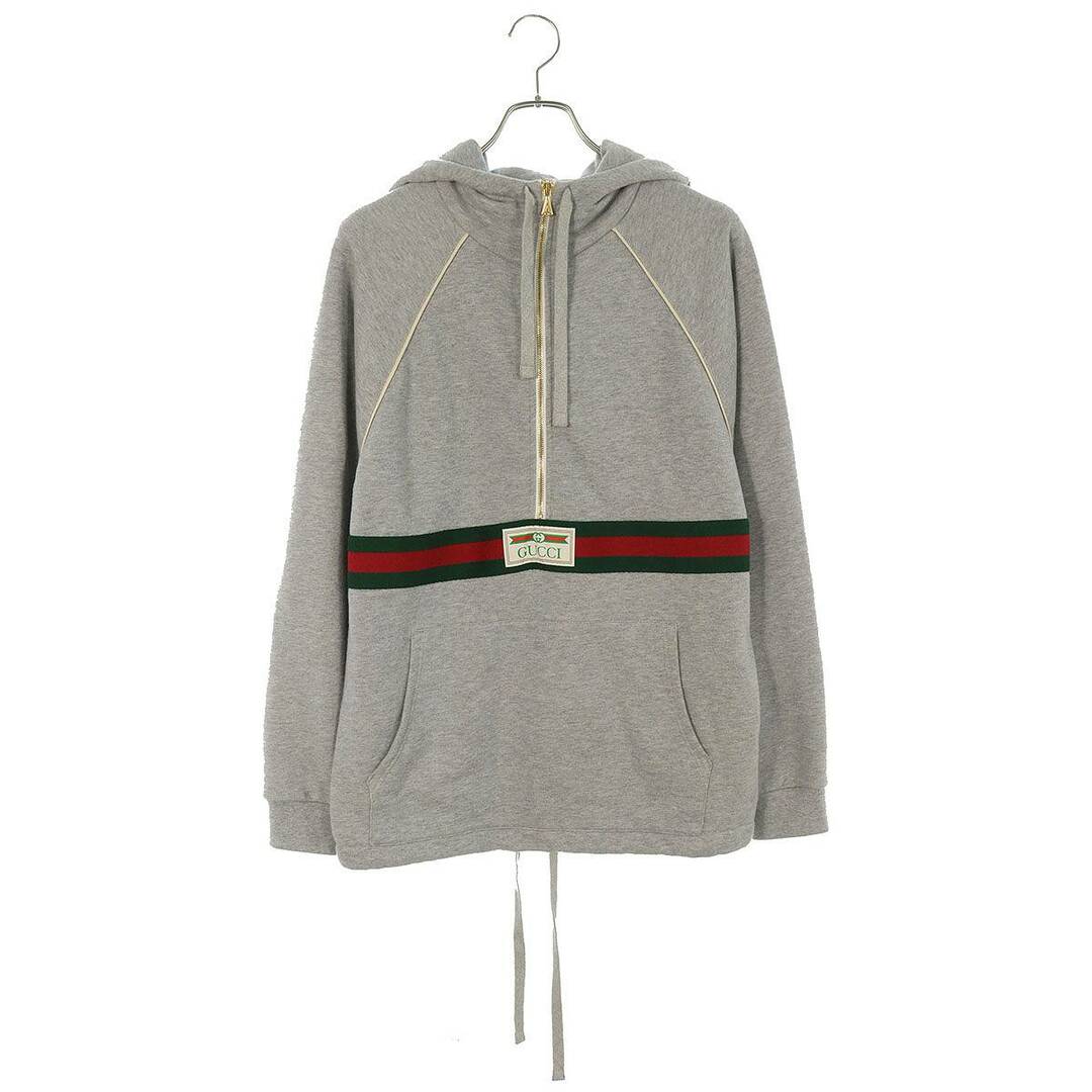 Gucci(グッチ)のグッチ  645320 XJF63 ウェブ ストライプ コットンジャージーパーカー メンズ XS メンズのトップス(パーカー)の商品写真