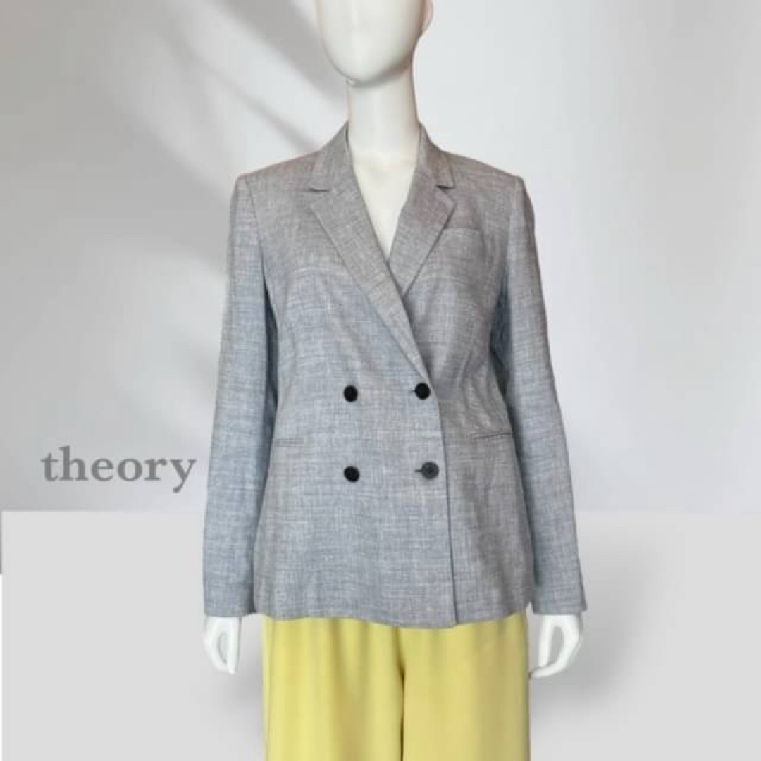 theory(セオリー)の美品【Theory｜セオリー】麻混ジャケット　テーラードジャケット レディースのジャケット/アウター(テーラードジャケット)の商品写真