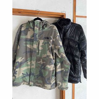 ザノースフェイス(THE NORTH FACE)の極美品 ノースフェイス インナーダウン付 マウンテンジャケット 迷彩 XL(マウンテンパーカー)