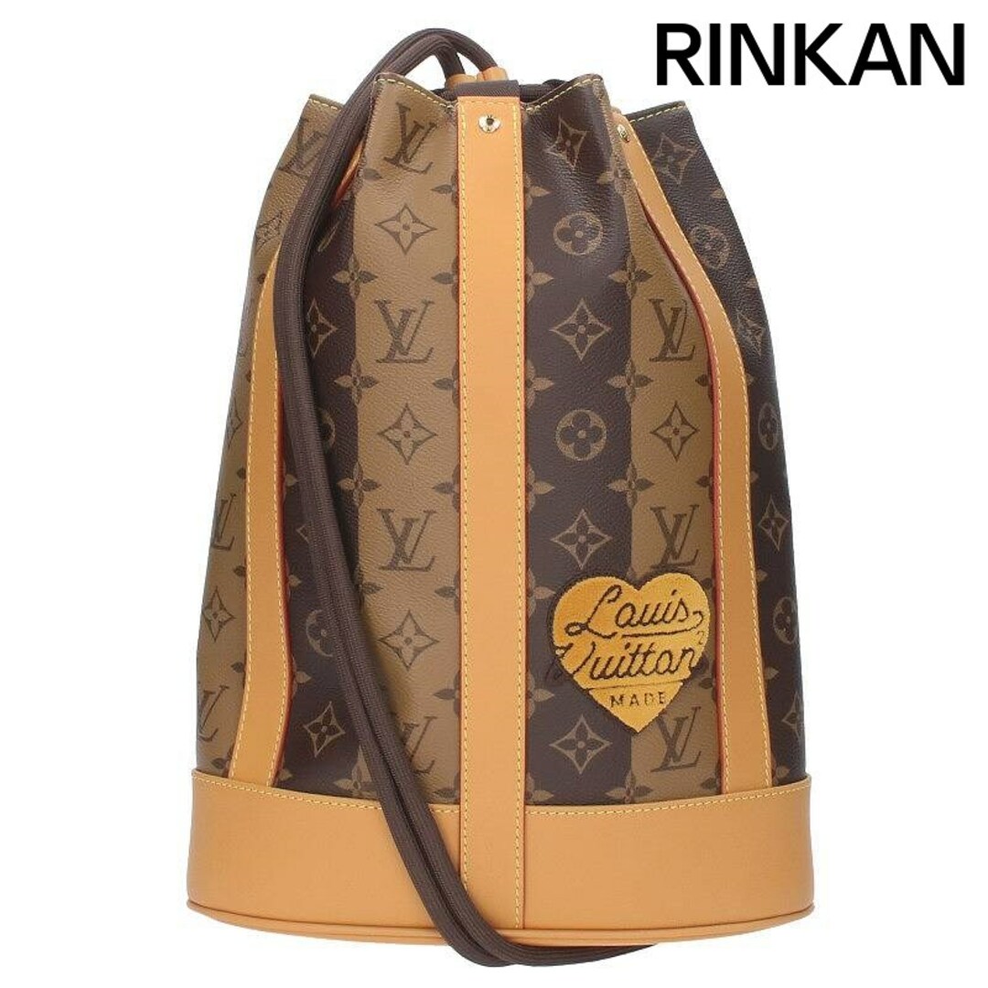 LOUIS VUITTON(ルイヴィトン)のルイヴィトン ×NIGO  M45968 ランドネ モノグラムストライプメッセンジャーショルダーバッグ メンズ PM メンズのバッグ(ショルダーバッグ)の商品写真