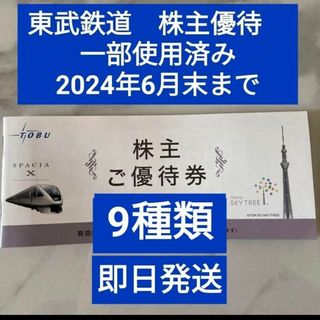 東武ワールドスクウェア　買い物券付き　割引券　５枚　他8種類(遊園地/テーマパーク)