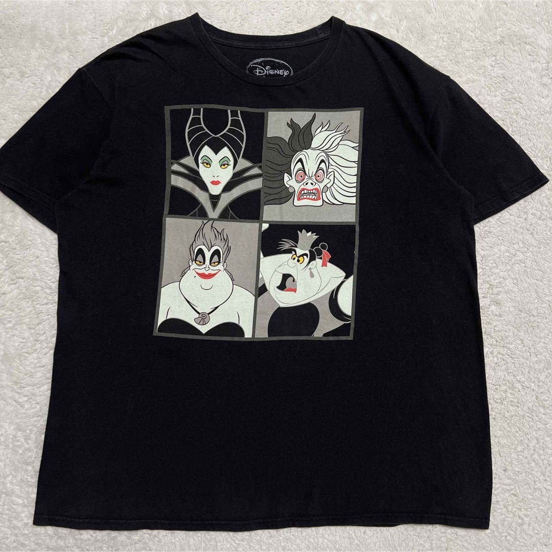 Disney(ディズニー)のDisney  ディズニー　ヴィランズ  黒　メンズ L相当 メンズのトップス(Tシャツ/カットソー(半袖/袖なし))の商品写真