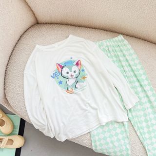 日本未発売　ジェラトーニ　セットアップルームウエア　7袖tシャツ7分パンツセット(パジャマ)