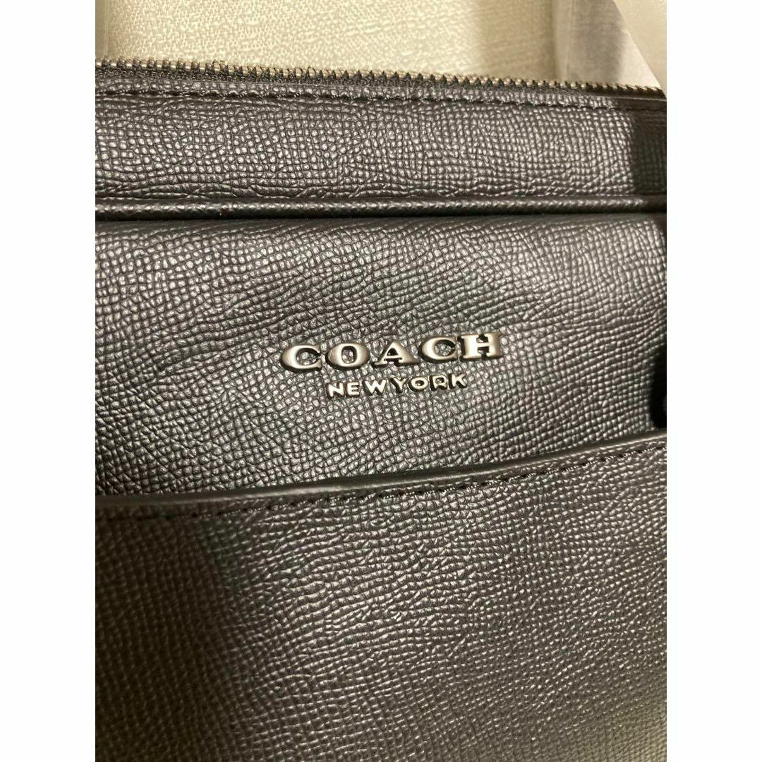 COACH(コーチ)のCOACH コーチ ビジネスバッグ ブリーフケース　2way 無地　ブラック　黒 メンズのバッグ(ビジネスバッグ)の商品写真