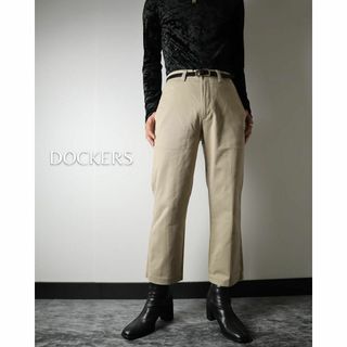 ヴィンテージ(VINTAGE)のドッカーズ DOCKERS ワイドストレート チノパン コットンパンツ ベージュ(チノパン)