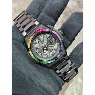 HUBLOT - HUBLOT(ウブロ)ビッグ・バン インテグレーテッドオールブラック レインボー