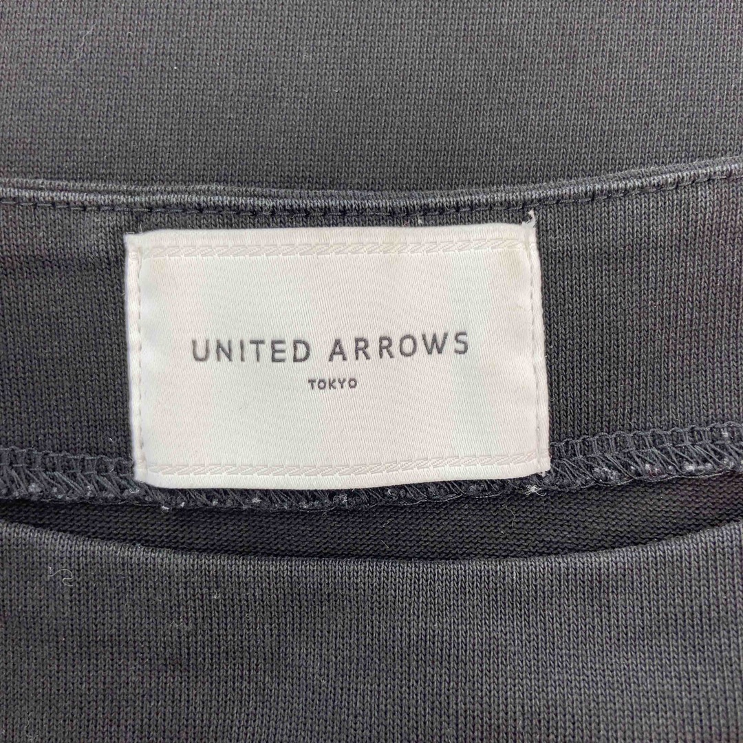 UNITED ARROWS(ユナイテッドアローズ)のUNITED ARROWS ユナイテッドアローズ レディース シンプル 無地 ブラック カットソー Tシャツ長袖 レディースのトップス(カットソー(長袖/七分))の商品写真