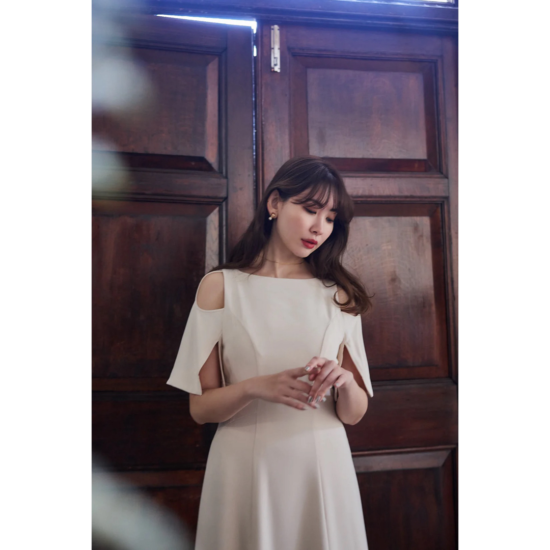 Adelaide Slit Sleeve Belted Dress ファッション Adelaide Slit Sleeve Belted Dress ファッション