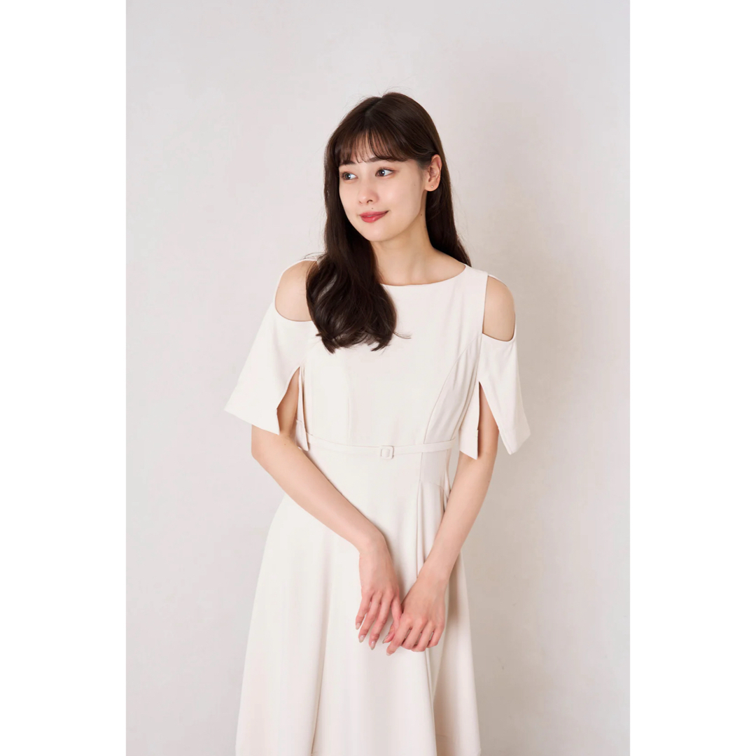 Her lip to(ハーリップトゥ)のHLT Adelaide Slit Sleeve Belted Dress レディースのワンピース(ロングワンピース/マキシワンピース)の商品写真