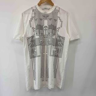 ジバンシィ(GIVENCHY)のGIVENCHY ジバンシー レディース プリントT モノトーン ホワイト ロング丈 Tシャツ 半袖(Tシャツ(半袖/袖なし))