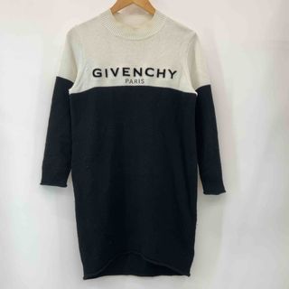 ジバンシィ(GIVENCHY)のGIVENCHY ジバンシー ロゴ入り 切り替えし モノトーン  レディース ニットワンピース(ロングワンピース/マキシワンピース)