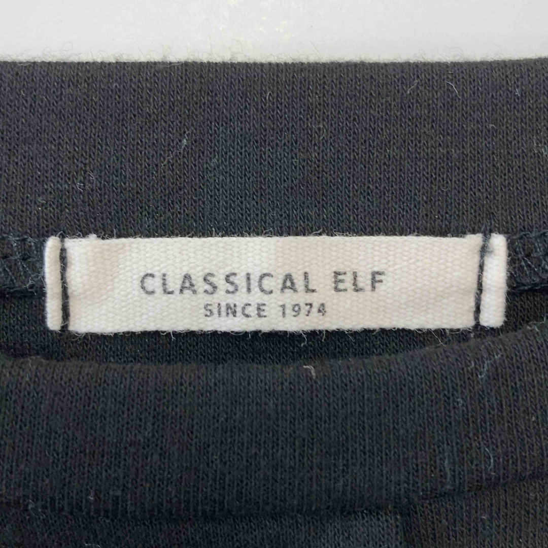 Classical Elf.(クラシカルエルフ)のclassical elf  レディース 長袖ひざ丈ワンピース ブラック tk レディースのワンピース(ひざ丈ワンピース)の商品写真