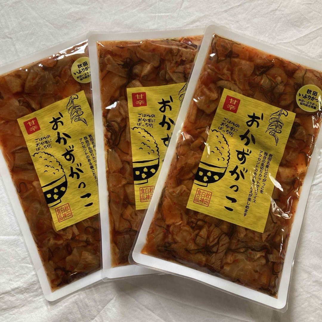 おかずがっこ 甘辛 3袋 セット 食品/飲料/酒の加工食品(漬物)の商品写真