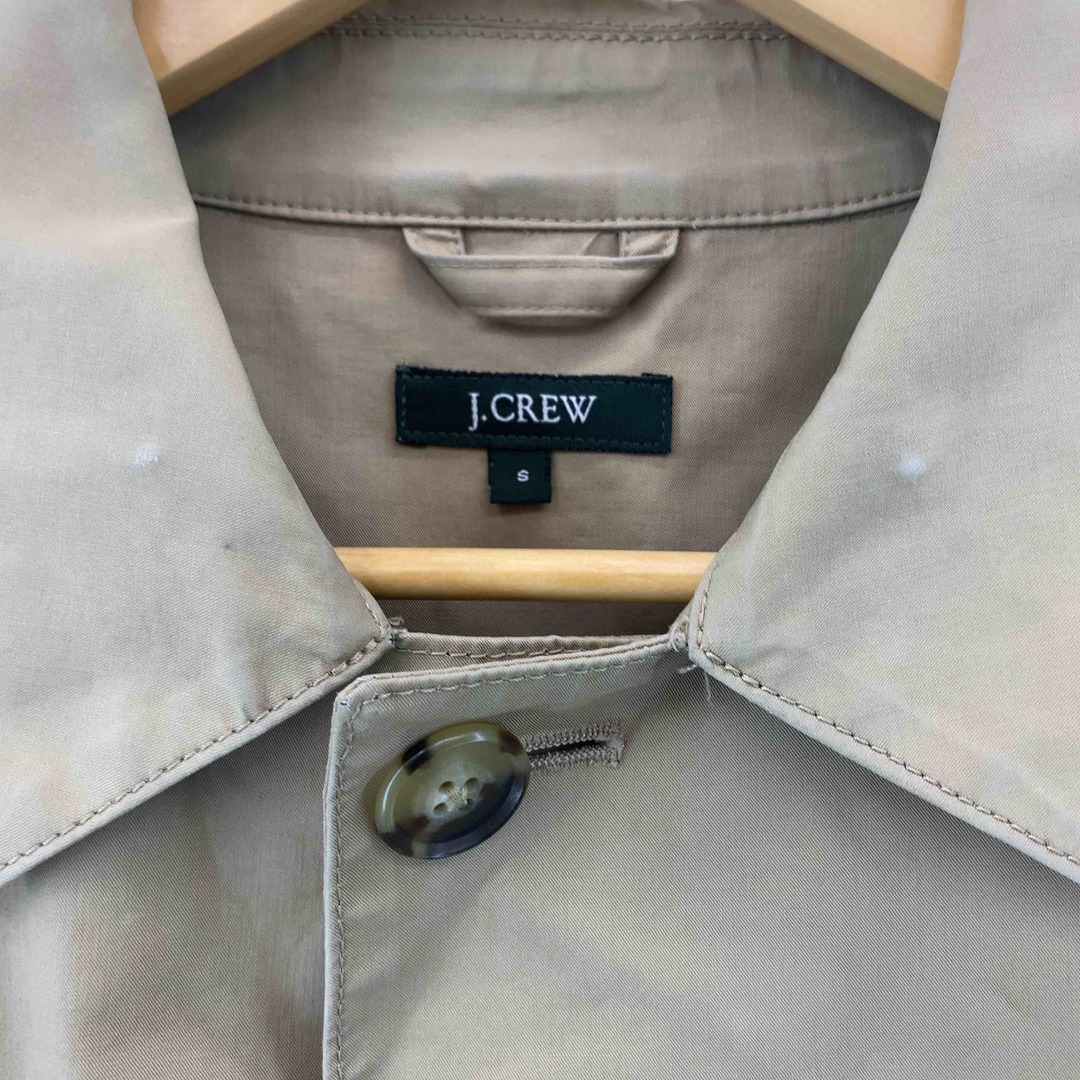 J.Crew(ジェイクルー)のJ.CREW ジェイクルー メンズ ステンカラーコート トレンチコート キャメル 綿 メンズのジャケット/アウター(ステンカラーコート)の商品写真