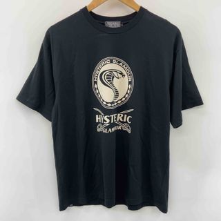 HYSTERIC GLAMOUR ヒステリックグラマー メンズ プリント　Tシャツ　半袖　黒　L