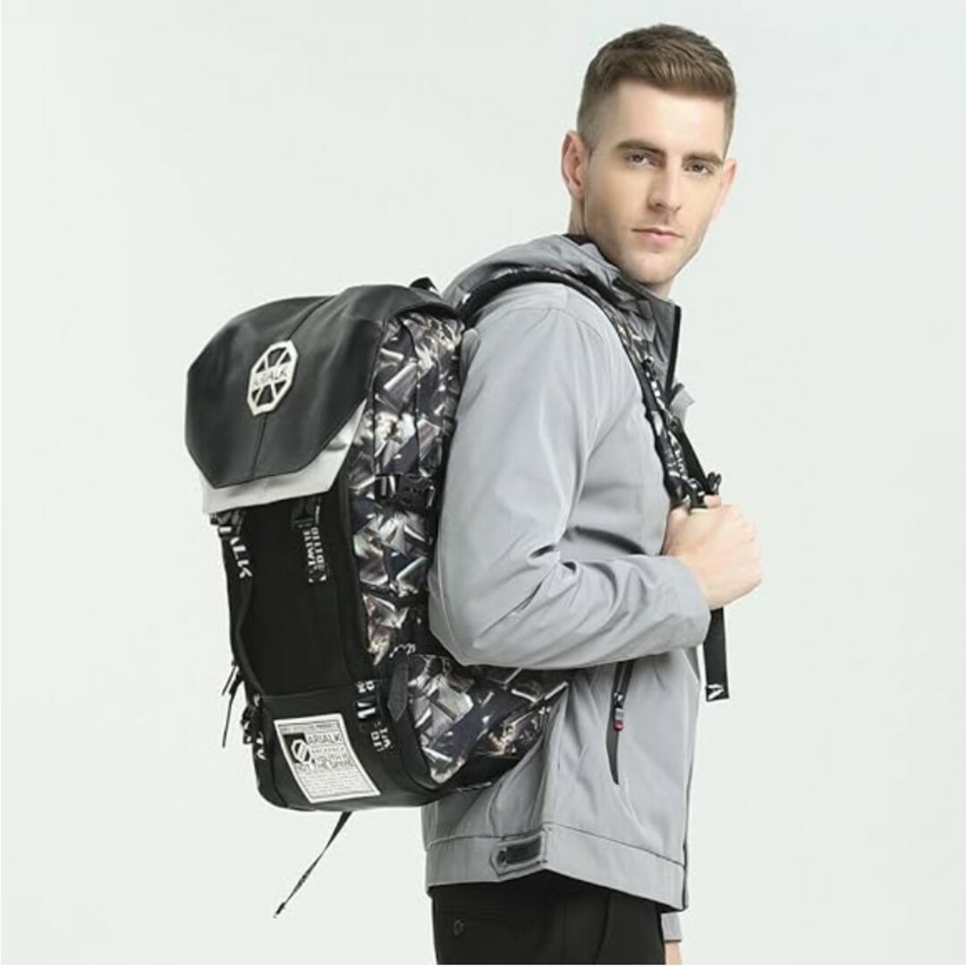 [ARIALK] リュックサック ブルー&パープル メンズのバッグ(バッグパック/リュック)の商品写真