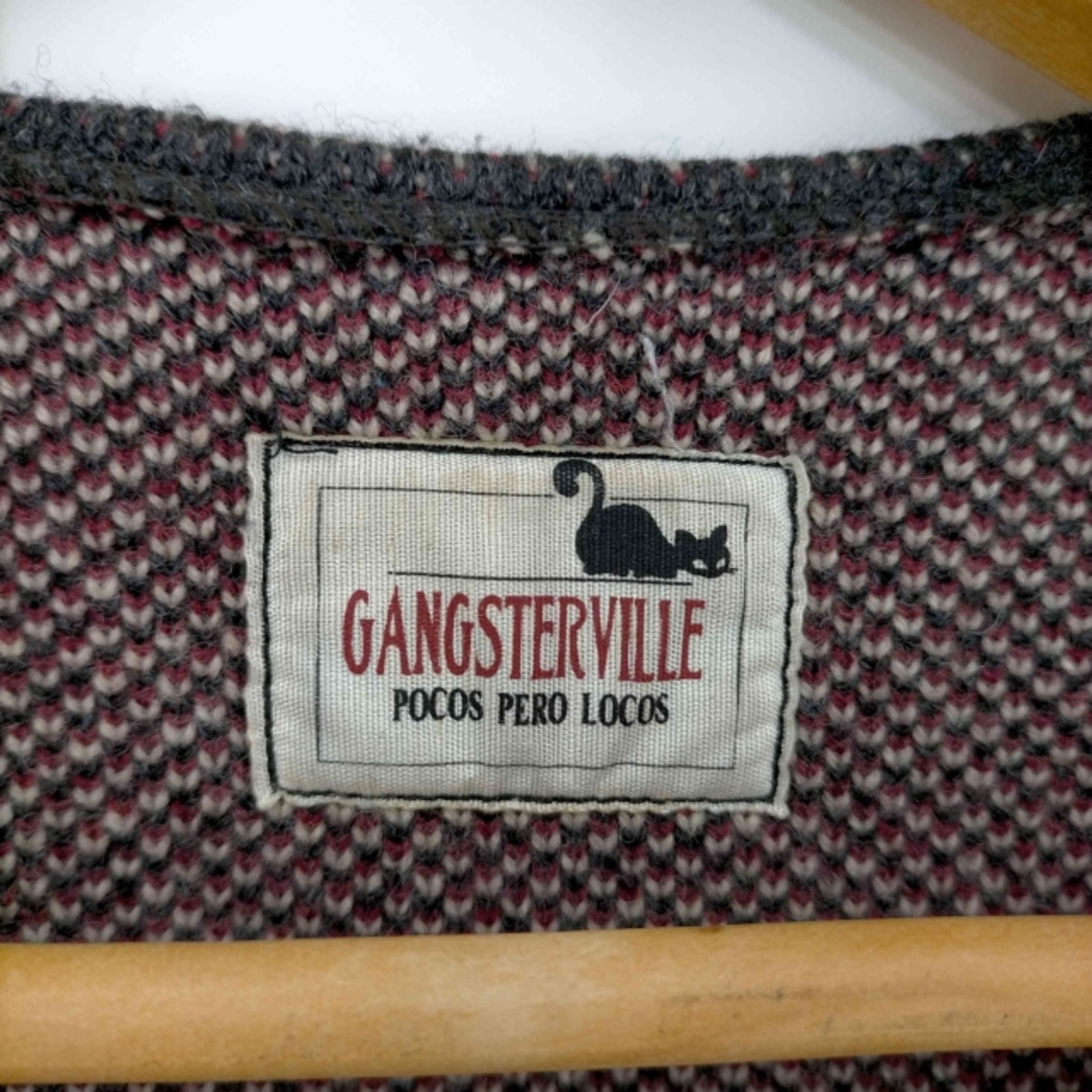 GANGSTERVILLE(ギャングスタビル) ウール混 総柄ニットベスト メンズのトップス(ベスト)の商品写真