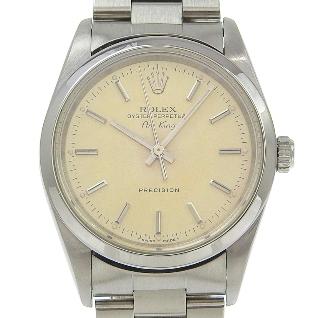 ROLEX(ロレックス)の【ROLEX】ロレックス エアキング cal.3000 14000 ステンレススチール 自動巻き メンズ シャンパンゴールド文字盤 腕時計 メンズの時計(腕時計(アナログ))の商品写真