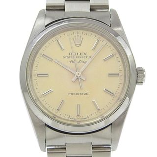 ロレックス(ROLEX)の【ROLEX】ロレックス エアキング cal.3000 14000 ステンレススチール 自動巻き メンズ シャンパンゴールド文字盤 腕時計(腕時計(アナログ))