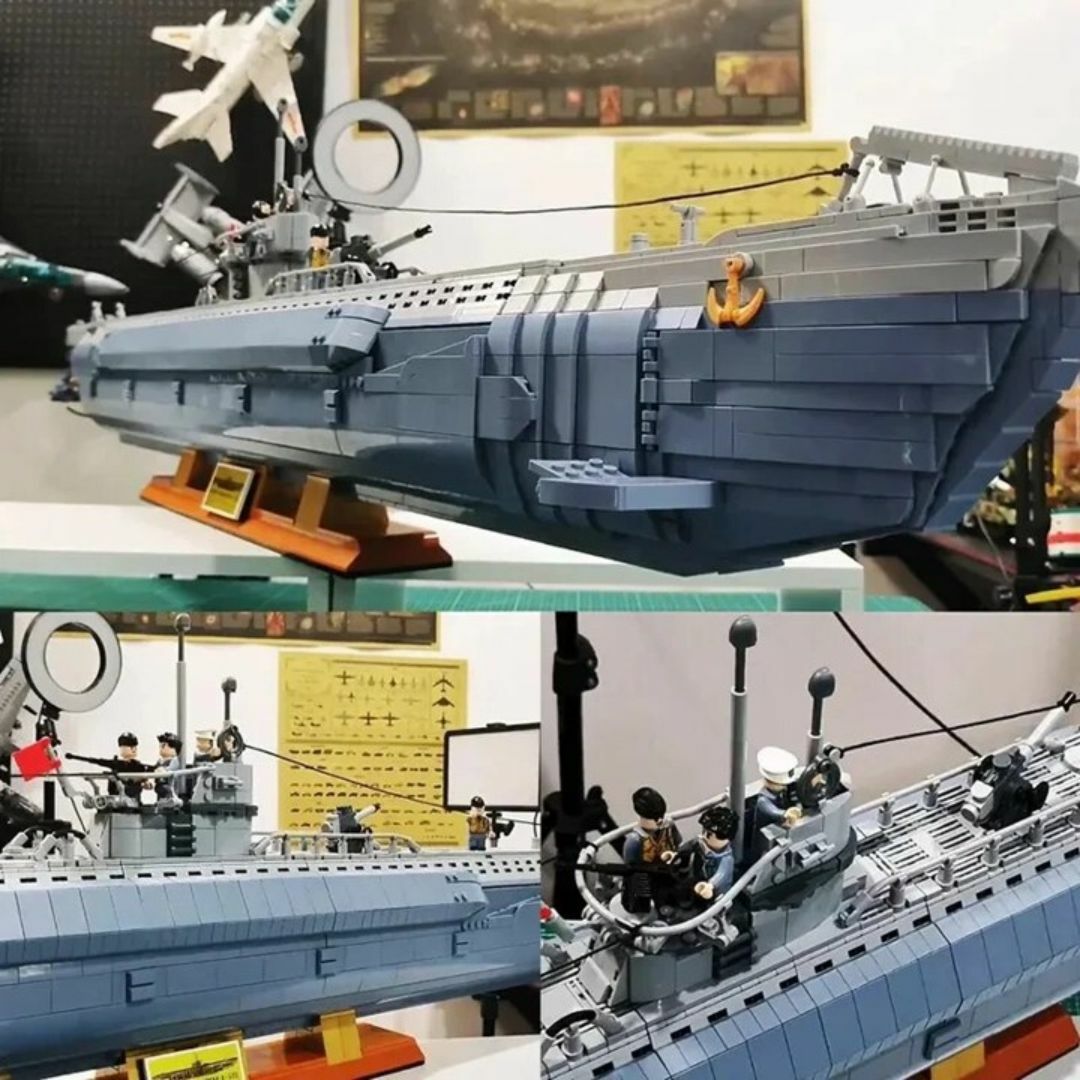 箱なし LEGO レゴ ブロック互換 Uボート U-522 潜水艦 ドイツ軍 エンタメ/ホビーのおもちゃ/ぬいぐるみ(模型/プラモデル)の商品写真